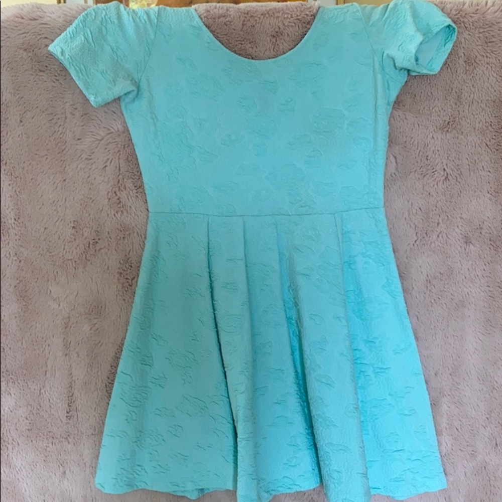 Turquoise Skater Dress
